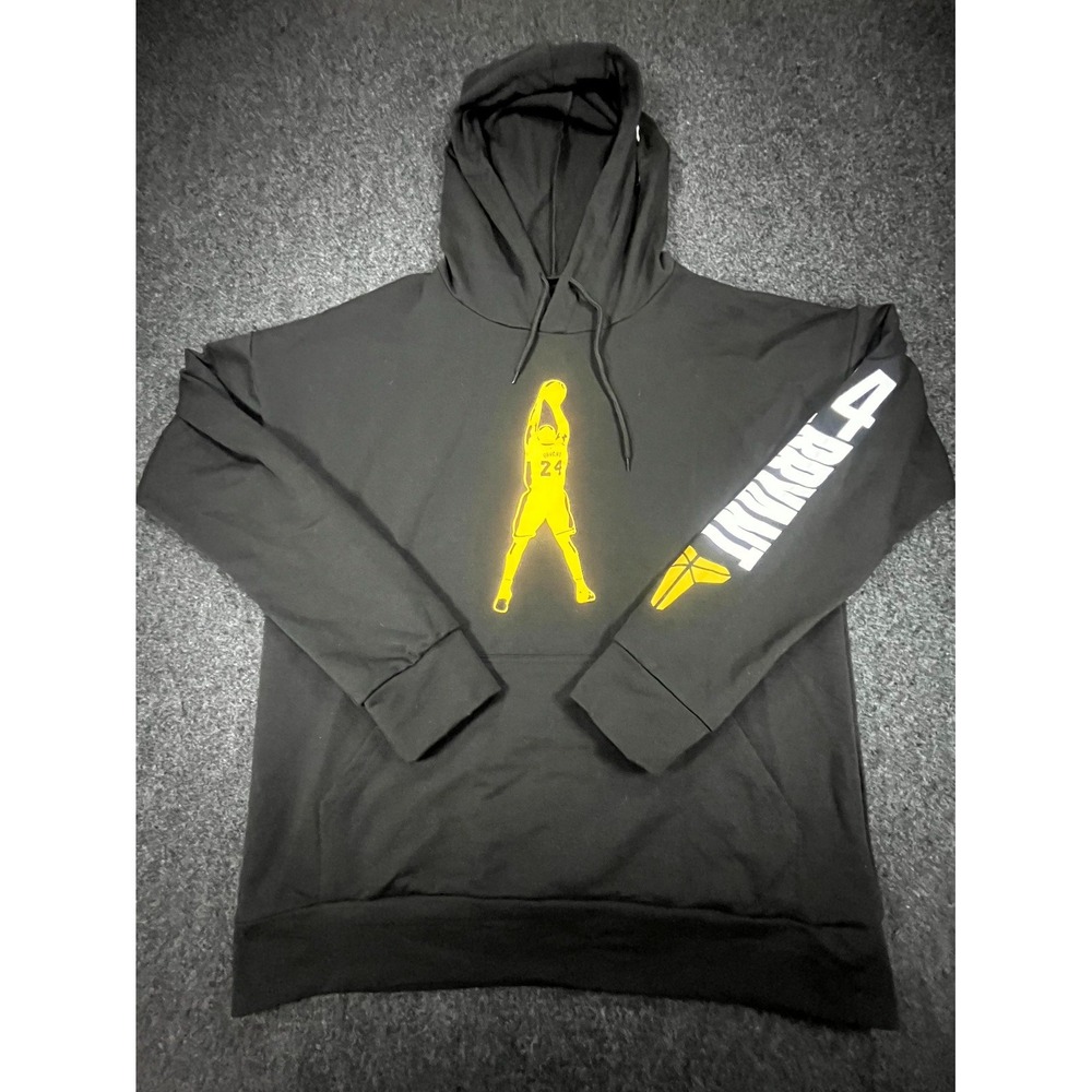 Los Angeles Lakers Hoodie Men Large Black #24 Kobe Bryant NBA Basketball Graphic